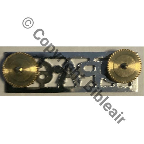 062  BARETTE CENTENAIRE SPA.62  PATCH PRODUCTION (non marque) 2Molettes Dos lisse Src.guilloune 33Eur(x3) 